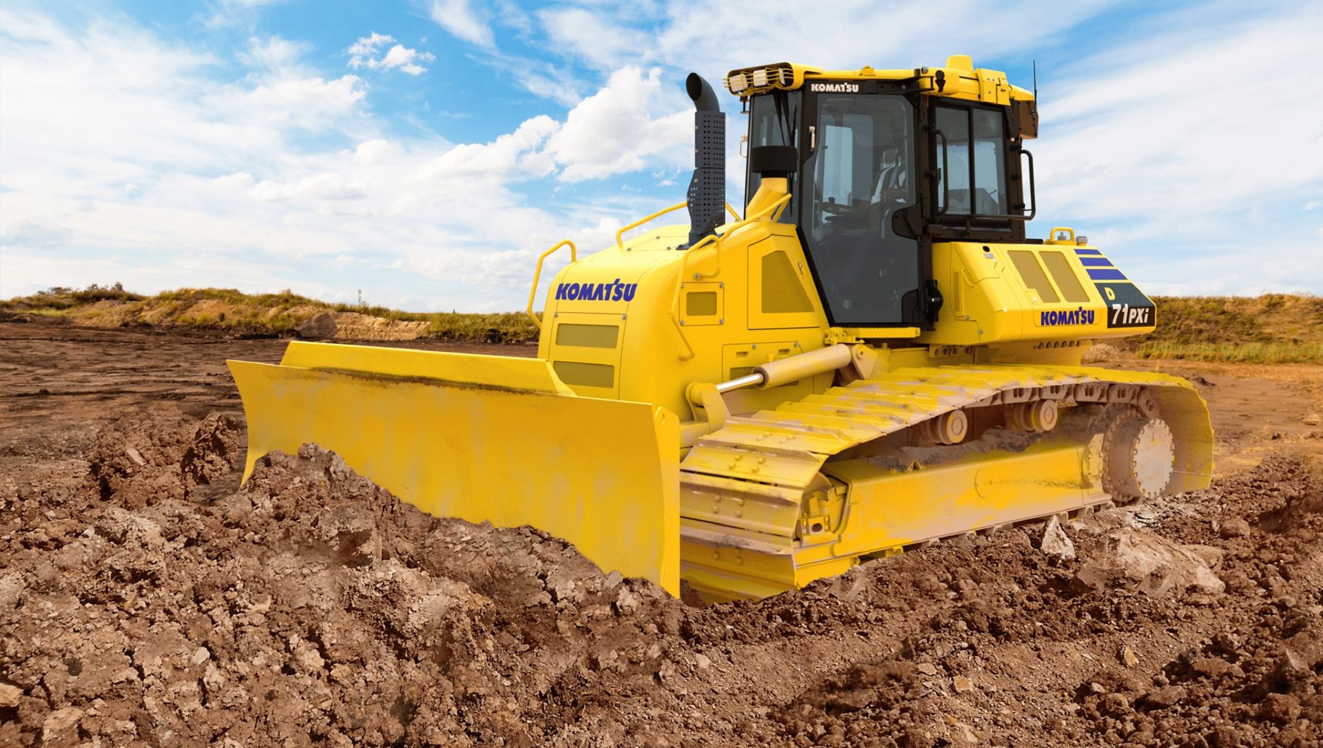 Nieuwe intelligente KOMATSU D71EXi/PX1-24 met iMC 2.0